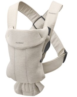 BABYBJORN MINI 3D Jersey - nosidełko, Jasny beż