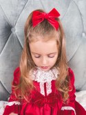 Sukienka czerwona koronka na święta dla dziewczynki Miranda 320127V