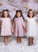 Sukienka tiulowa biała dziecięca STARS & MOON DOLLY BY LE PETIT TOM