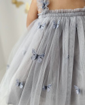 Sukienka tiulowa motylki niebieska brokat dla dziewczynki (NA ZAMÓWIENIE)